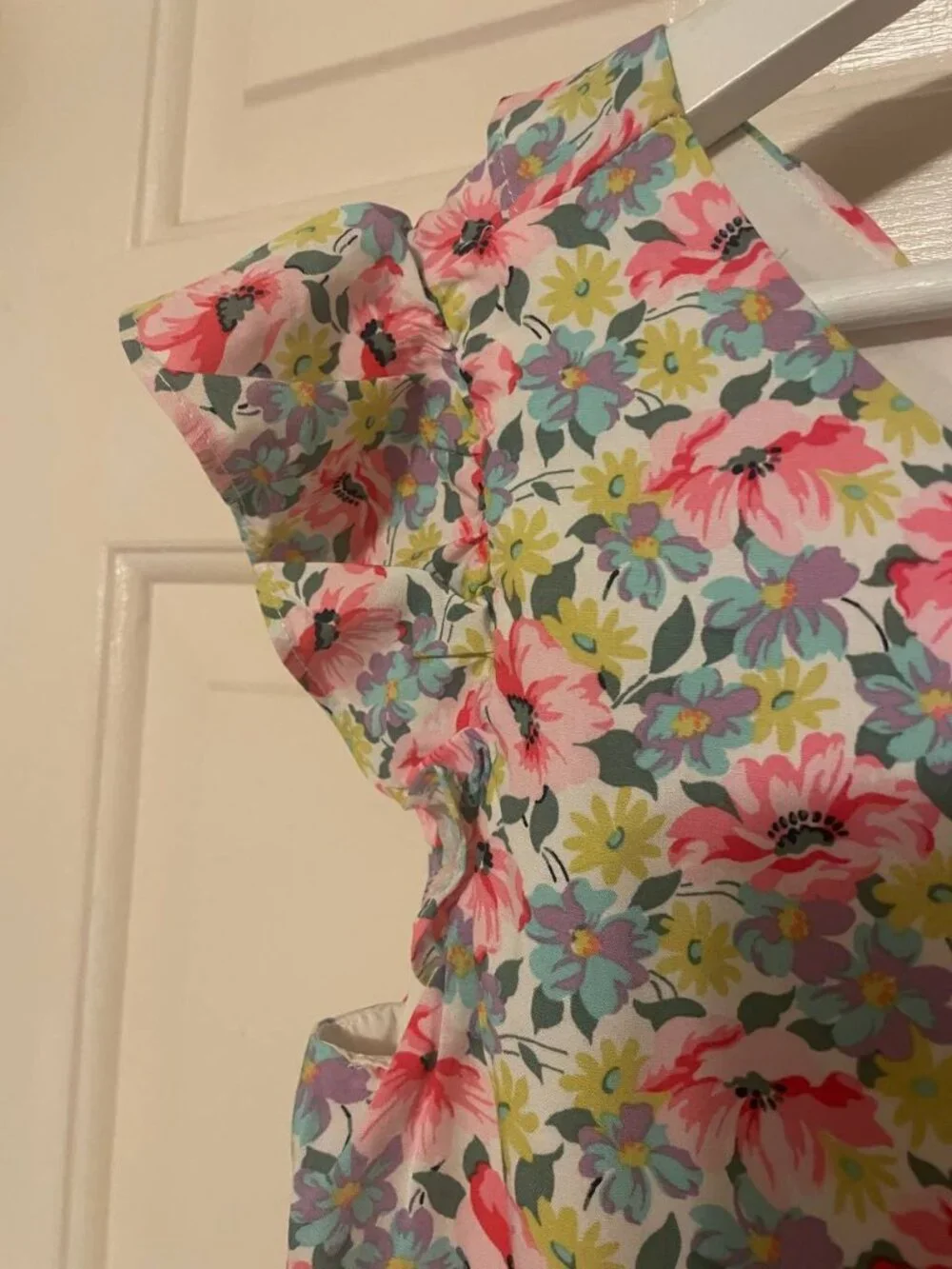 NWT GAP Girls Floral Ruffle Cap Sleeve Dress - Sweet Cottagecore & Soft Girl Vib